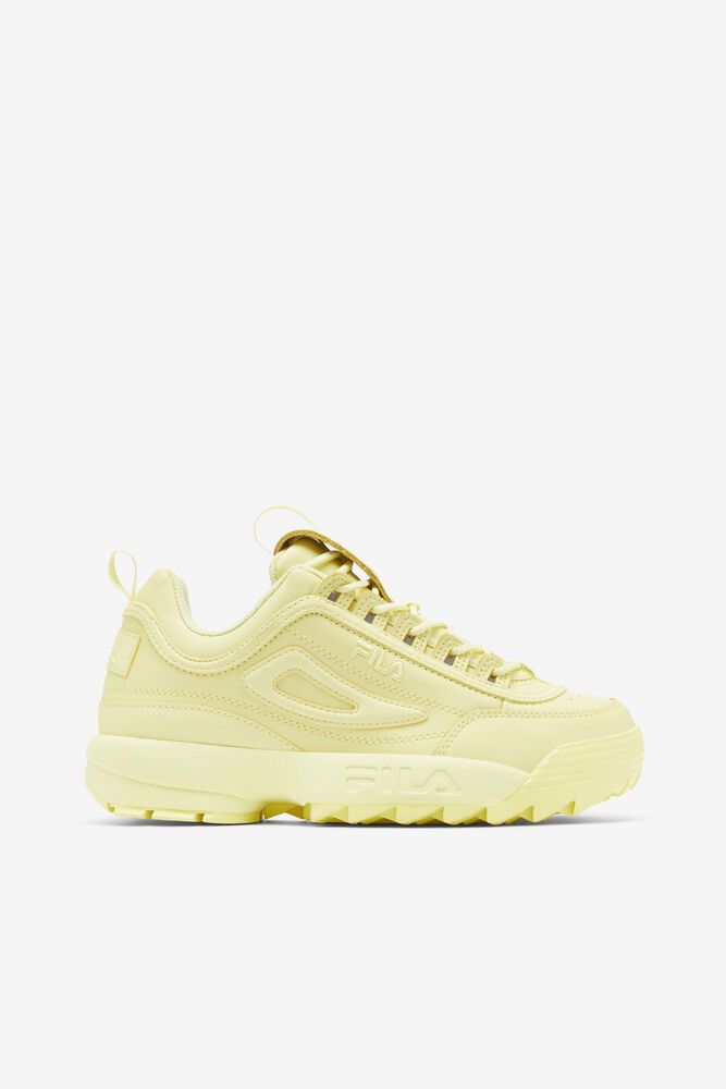 Fila Trainers Womens Yellow Disruptor 2 Premium - Ireland 24317-PCBN